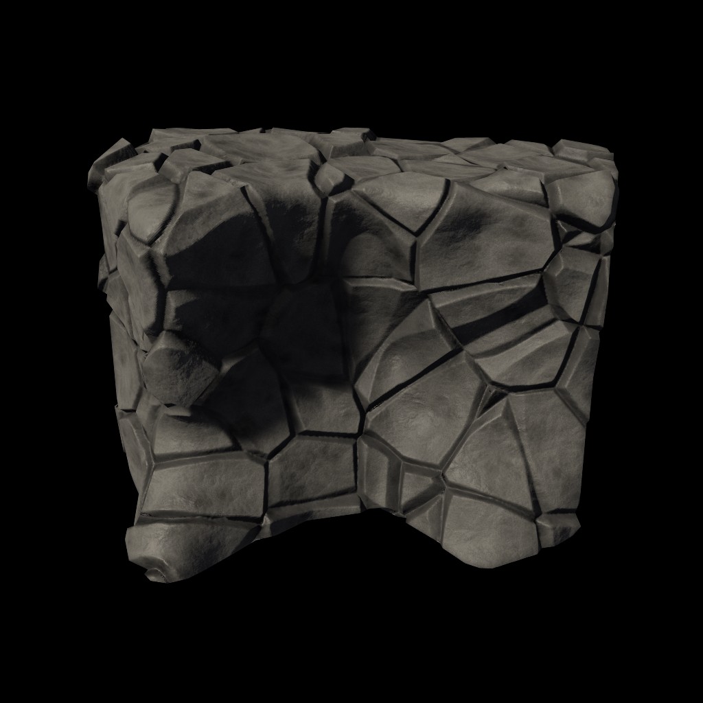 Low Poly Cliff 01 - BGE preview image 1